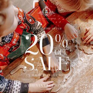 Christmas Sale! 20% Off @thevintageteddy